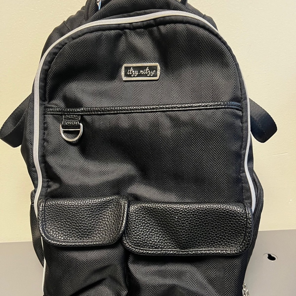 Itzy ritzy black herringbone